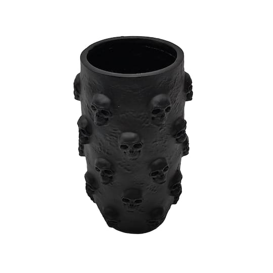 7.5" Black Skulls Vase by Ashland®